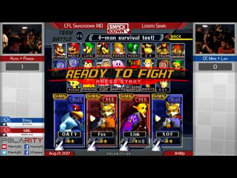 CFL Smackdown 140 Melee - Kuya + Panda vs OC Mike + Lad - Doubles Losers Semis