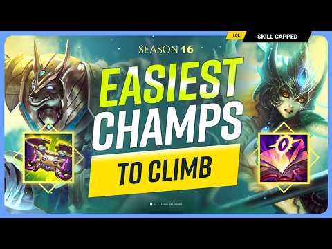 Top 10 Most BRAINDEAD Champions to CLIMB FAST in SEASON 16