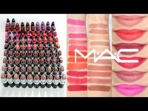 Mac Lipstick Collection 2019 + Lip Swatches || Beauty with Emily Fox Video