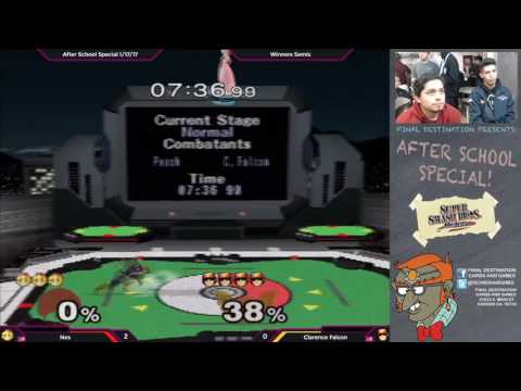 After School Special 1/17/17 - Nes (Peach) vs. Clarence Falcon (Falcon) - SSBM Winners Semis