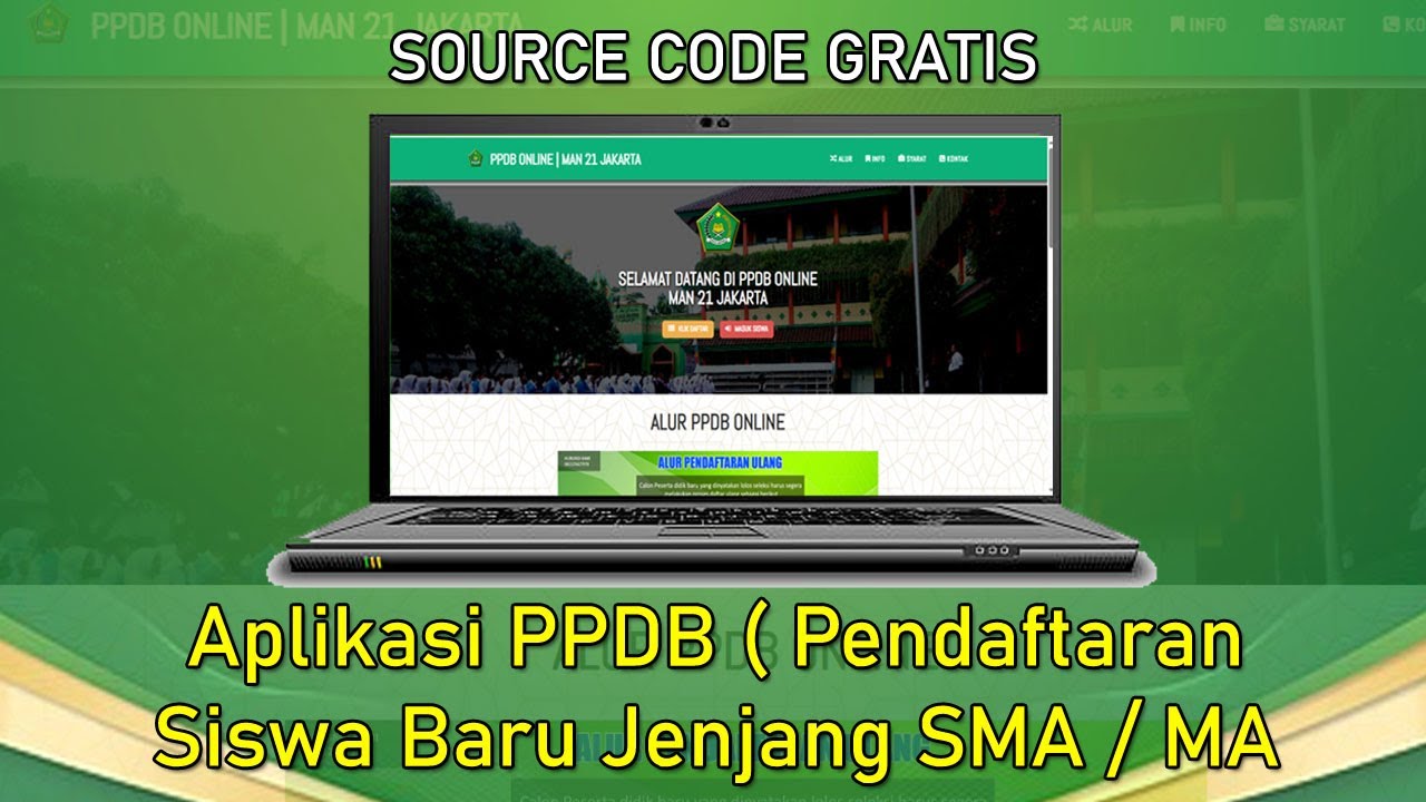 Aplikasi PPDB Online Berbasis Web | Source Code Gratis