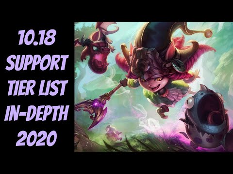10.18 Support Tier List In-Depth -- League of Legends -- Season 10