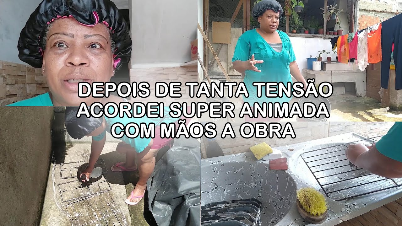 Depois de tanta tensão acordei super animada com mãos a obra