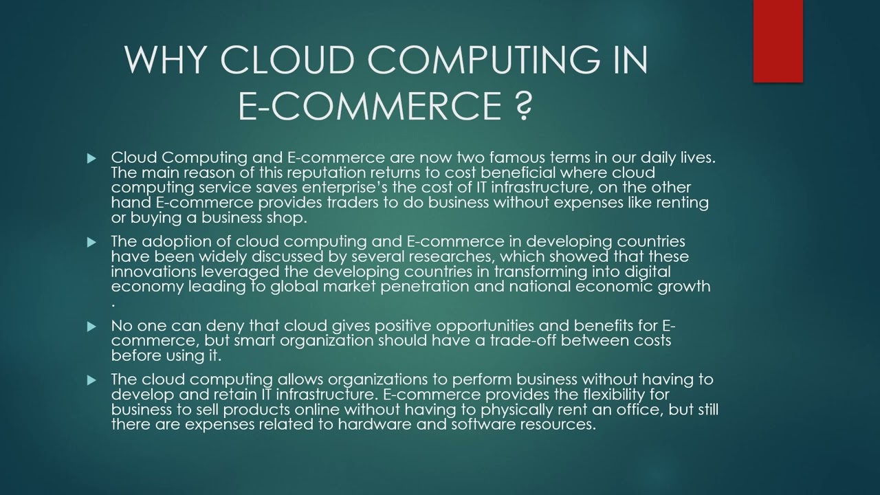 CLOUD COMPUTING ON E-COMMERCE