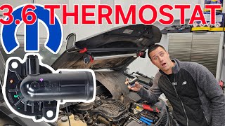 SAVE Your 3.6 V6!!!! P0128 Jeep Chrysler Dodge Ram 3.6L Thermostat Replacement - HOW TO -