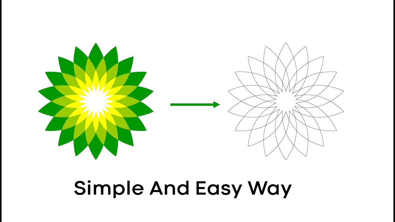 How to do design BP logo  in illustrator || BP Logo || Illustrator Tutorial