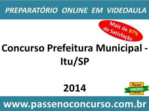 Concurso Prefeitura Municipal - Itu/SP - Contador