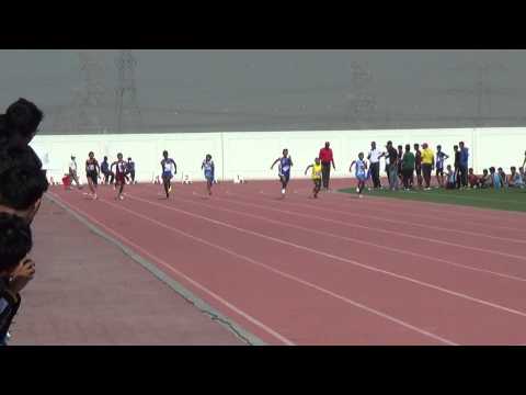 Dubai Gem (DGPS) 21st Our Own Athletic Meet Dubai 2013 - Junior 100m Final Ahmed
