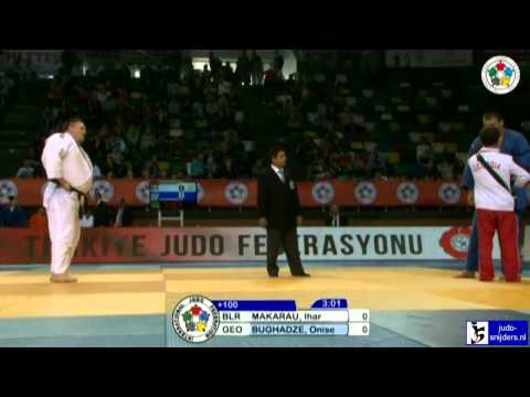 Judo 2013 Grand Prix Samsun: Makarau (BLR) - Bughadze (GEO) [+100kg]
