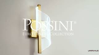 Watch A Video About the Possini Euro Cecilia Brushed Gold CCT LED Wall Sconce
