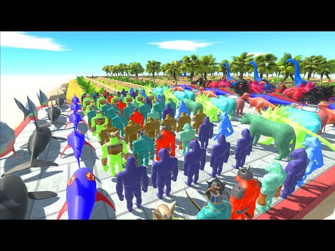 Color Strongest Animal Championship - Animal Revolt Battle Simulator