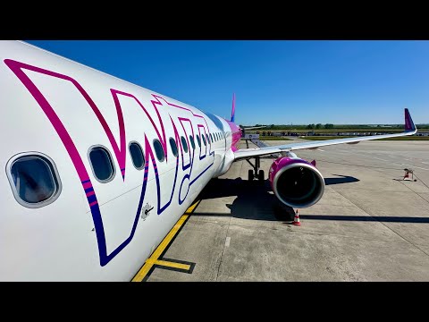 Airbus A321neo | Wizz Air | Rome (FCO) — Budapest (BUD) | Landing in Budapest | 4K