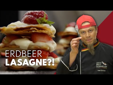 Süßspeise mit PFIFF – Leckere ERDBEER-LASAGNE handgemacht