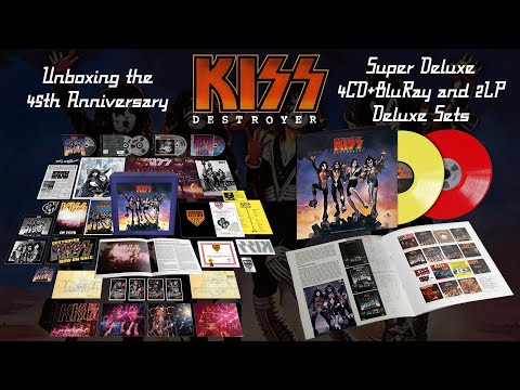 Unboxing the KISS Destroyer 45th Anniversary Super Deluxe 4CD+BluRay and 2LP Deluxe Vinyl Sets