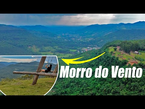 MORRO DO VENTO! 400m de altitude em Picada Café RS Vista incrível