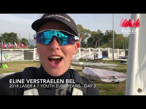 2018 Laser 4.7 Youth Europeans - Day 3 - Interviewing BEL girls