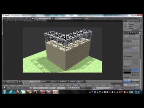 Blender Minecraft Animation Tutorial -  Making a Scene (Part 1)