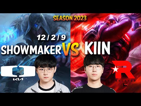 DK Showmaker vs KT Kiin - Showmaker SYLAS vs Kiin JAYCE Mid - Patch 13.14 KR Ranked