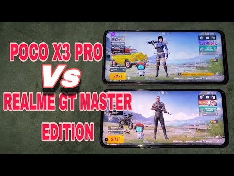 Poco X3 Pro Vs Realme GT Master Edition speed test  & Pubg graphics😱