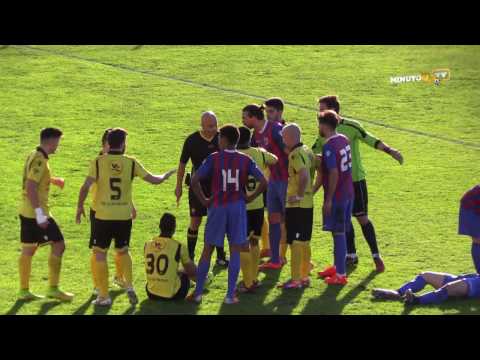 BRUNO TEIXEIRA (SC Rio Tinto) VÊ CARTÃO VERMELHO DIRETO (Árbitro Jose Rodrigues) - MINUTO90 TV