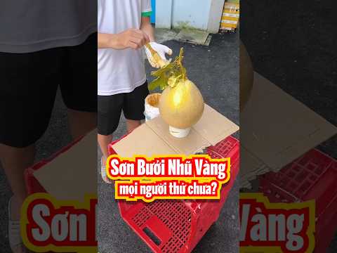 Hướng dẫn sơn trái bưởi vàng cực đẹp để chưng ngày Tết