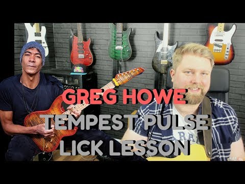 Greg Howe Tempest Pulse Bridge Arpeggios Guitar Lesson (Hammer Ons From Nowhere)