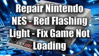 preview picture of video 'NES Red Flashing Light Repair, Lockout Chip Disable, Nintendo'