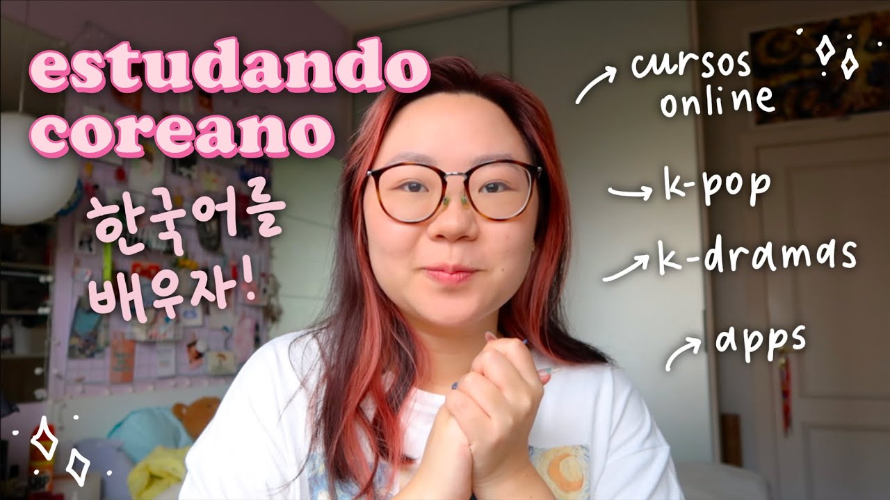 como estudar coreano: curso online, apps e mais recursos🫰 estudando com kpop e drama | daniela kang