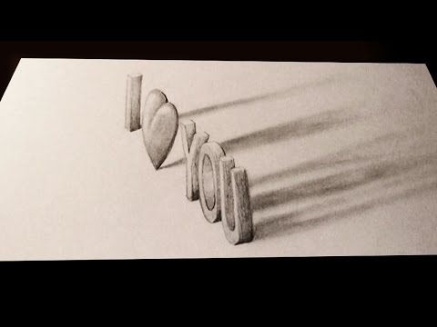 How To Draw I Love You In 3d Graffiti Steemit