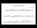 Bye Bye Blackbird - Kai Winding trombone solo transcription