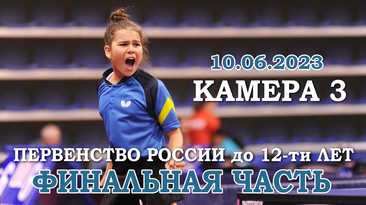 Первенство России до 12 лет. 10 июня 2023 г. КАМЕРА 3