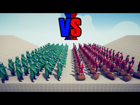 100 vs 100 Barrel Roller vs Cactus - Totally Accurate Battle Simulator