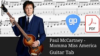 Paul McCartney - Momma Miss America Guitar Tabs [TABS]