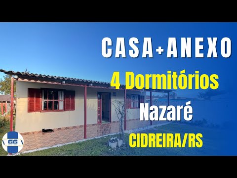 R$162.000,00 - CASA COM ANEXO NA PRAIA DE CIDREIRA/RS