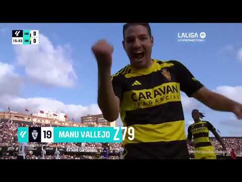 GOL DE MANU VALLEJO ⚽️ CARTAGENA - REAL ZARAGOZA | 2023-24 | + SONIDO ARAGÓN RADIO