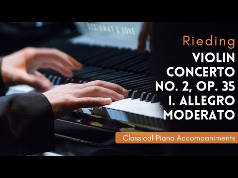 Rieding: Violin Concerto No. 2, Op. 35 (I. Allegro moderato) [Piano Accompaniment]