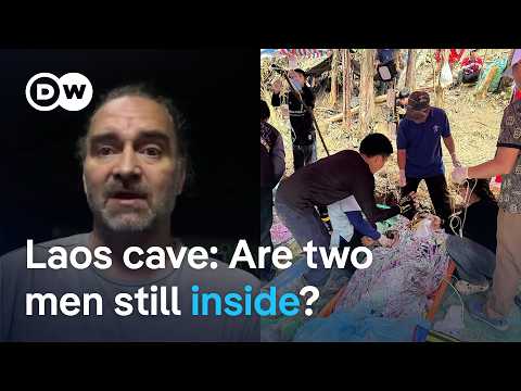 救助ダイバー：「タイの洞窟に取り残された男性、生存は五分五分」 | DW News (Lead rescue diver: It's 50–50 whether missing men are still in Laos cave | DW News)
