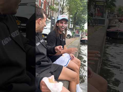 Brothers in Amsterdam! 😂 #funnyprank #amsterdam #ytshorts #travel
