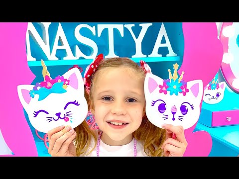 Nastya and her DIY room for kids decor ideas. Room In...