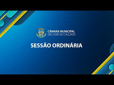 Sessão Ordinária - 27/04/2026 - Câmara Municipal de São José do Calçado-ES