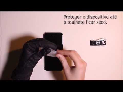 Phone Coating User Instruction (Portuguese)