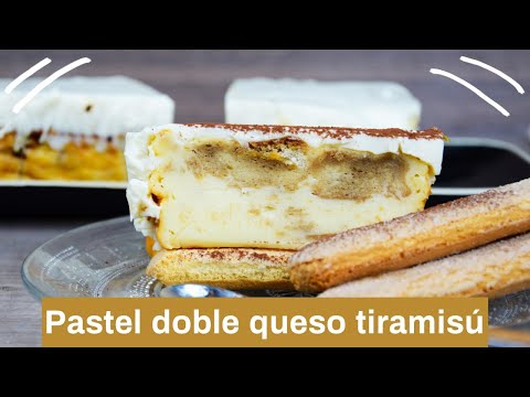 Pastel DOBLE QUESO tiramisú