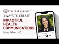 Top 3 Episode 100 Women In Medicine Maya Adam MD