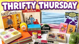 Thrifty Thursday Treasure Hunt! Vintage Craft Supplies & Amazing Finds