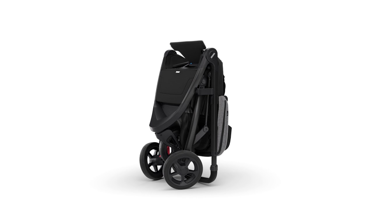 Thule Spring Grey melange on aluminium - Feature: Fold/unfold
