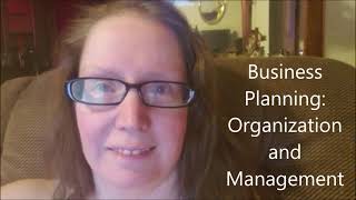 Business Planning: Organization and Management | How to write business plan for your crafty business