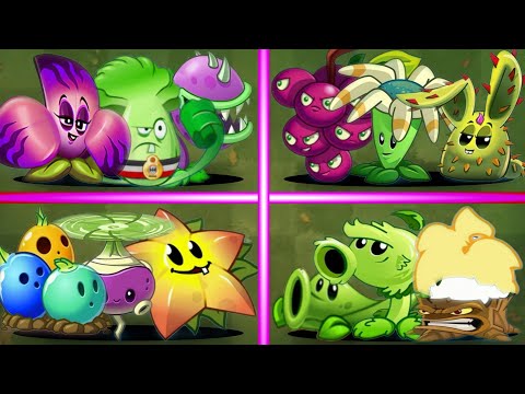 Random 4 Best Plants Battle | Which Best Team?? | PvZ 2 Team Plants vs Team Plants