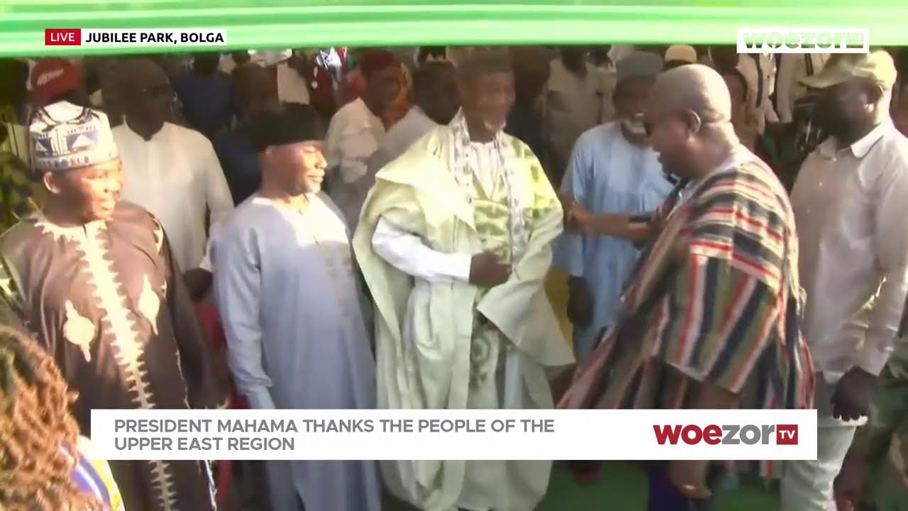 STREAMED LIVE FROM JUBILEE PARK, BOLGA | Mahama's 'Thank You' Visit to the Upper East Region