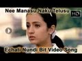 Nee Manasu Naku Telusu Echati Nundi Vachavo Bit Video Song