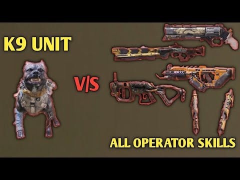 Cod mobile K9 unit vs All operator skills
